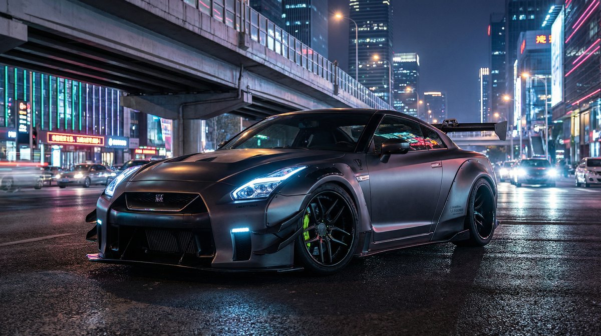 萝莉岛汽车解说视频 - GT-R宽体改装