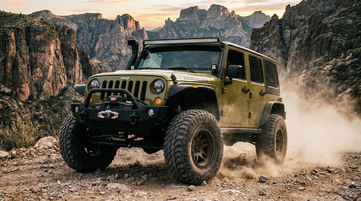 萝莉岛越野车视频 - 牧马人改装